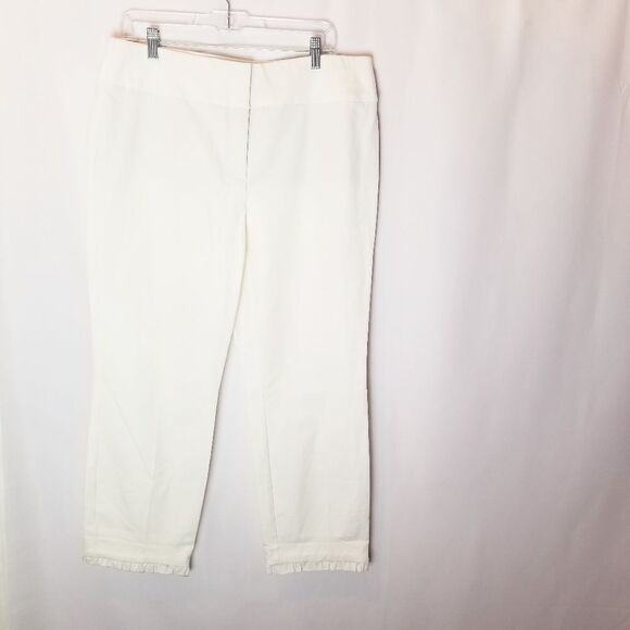 Alfani White Slim Leg‎ Tummy Control Pants Size 14 - Picture 3 of 14